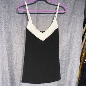Metaphor Two-Tone Black and White Camisole